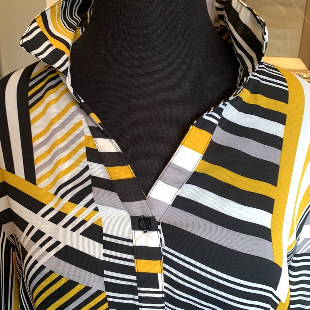 Retro Button-Down Blouse - image 2